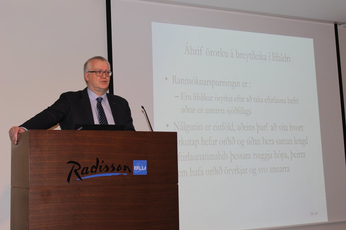 Kynning á niðurstöðum rannsóknar á áhrifum örorku á breytileika í lífaldri