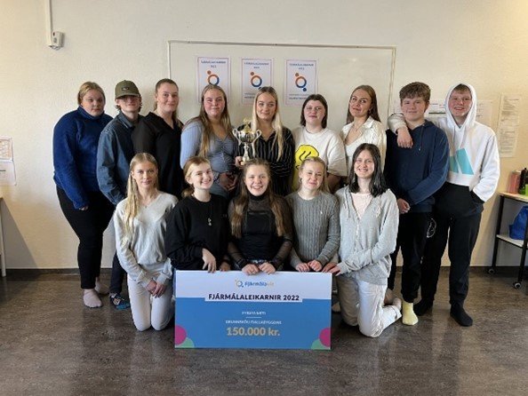Grunnskóli Fjallabyggðar sigruðu fjármálaleikana í ár sem er liður í fjármálakennslu og Fjármálavit …